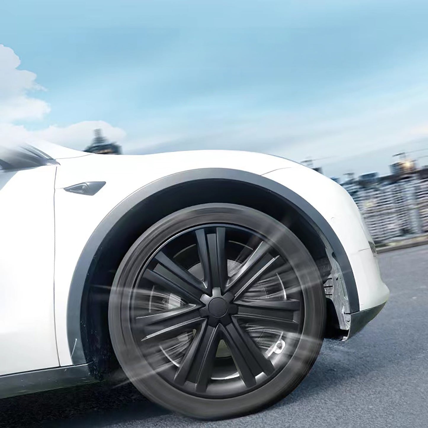 Wheel Cover For Tesla Model Y 19'' Gemini Wheels & Model S 19" Tempest Wheels - Arachnid Style
