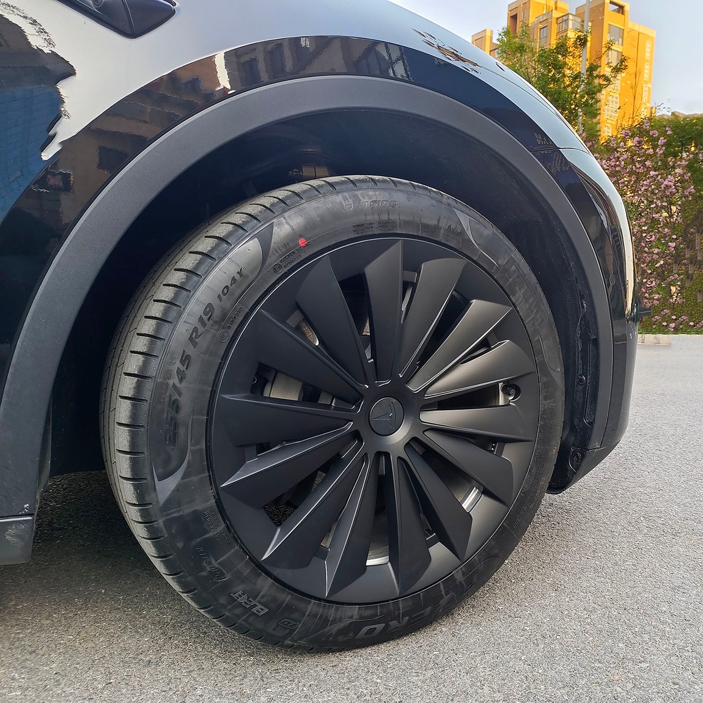 Wheel Covers For Tesla Model Y 19'' Gemini Wheels 2020-2024 - Cyclone Style Hubcaps