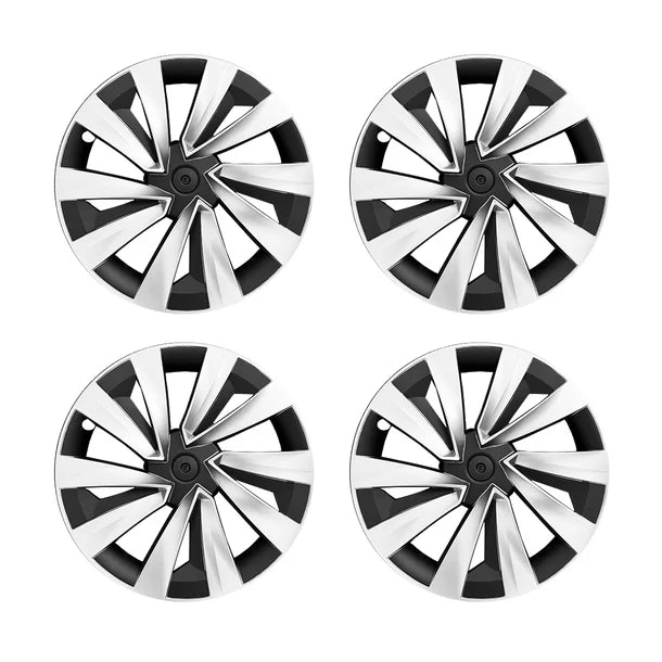 Tesla Model Y Juniper 19" Crossflow Wheel Covers | Helix Style ABS Polymer Rim Protectors (2025+)