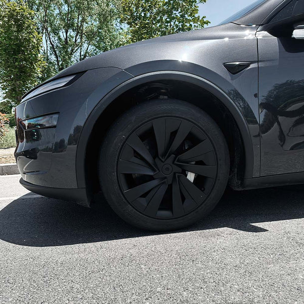 Tesla Model Y Juniper 19" Crossflow Wheel Covers | Helix Style ABS Polymer Rim Protectors (2025+)