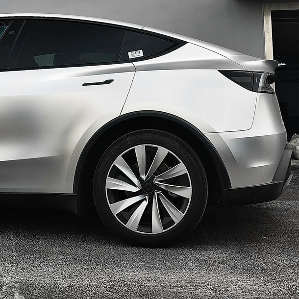 Tesla Model Y Juniper 19" Crossflow Wheel Covers | Helix Style ABS Polymer Rim Protectors (2025+)