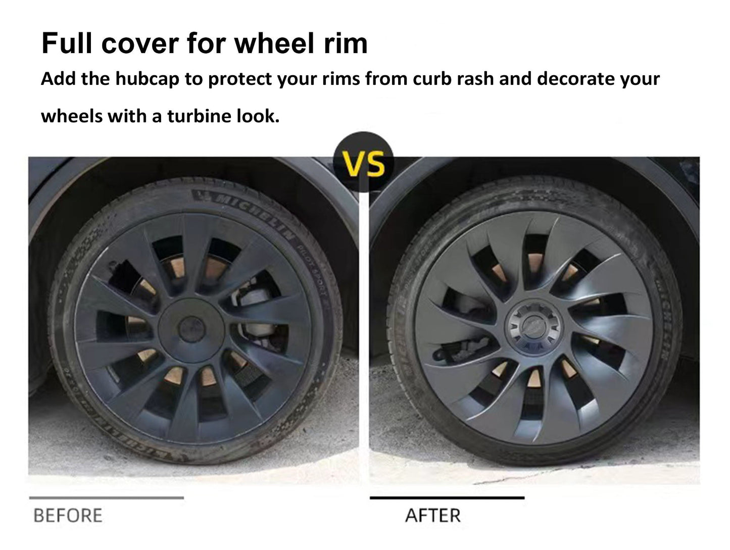 Performance Wheel Covers for Tesla Model Y 20'' Induction Wheels 2020-2024