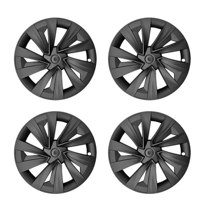 Tesla Model Y Juniper 19" Crossflow Wheel Covers | Helix Style ABS Polymer Rim Protectors (2025+)