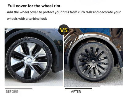 Wheel Covers For Tesla Model Y 19" Gemini Wheels 2020-2024 - Induction Style