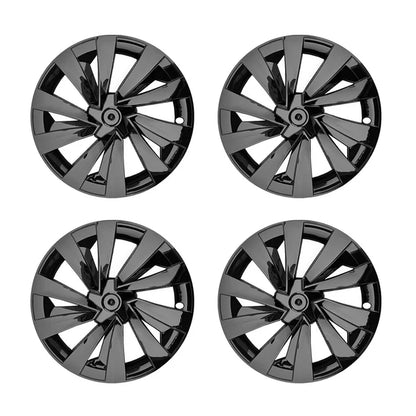 Tesla Model Y Juniper 19" Crossflow Wheel Covers | Helix Style ABS Polymer Rim Protectors (2025+)