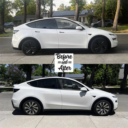 Tesla Model Y Juniper 19" Crossflow Wheel Covers | Helix Style ABS Polymer Rim Protectors (2025+)