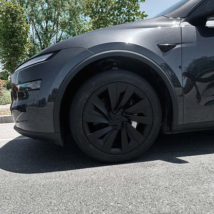 Tesla Model Y Juniper 19" Crossflow Wheel Covers | Helix Style ABS Polymer Rim Protectors (2025+)