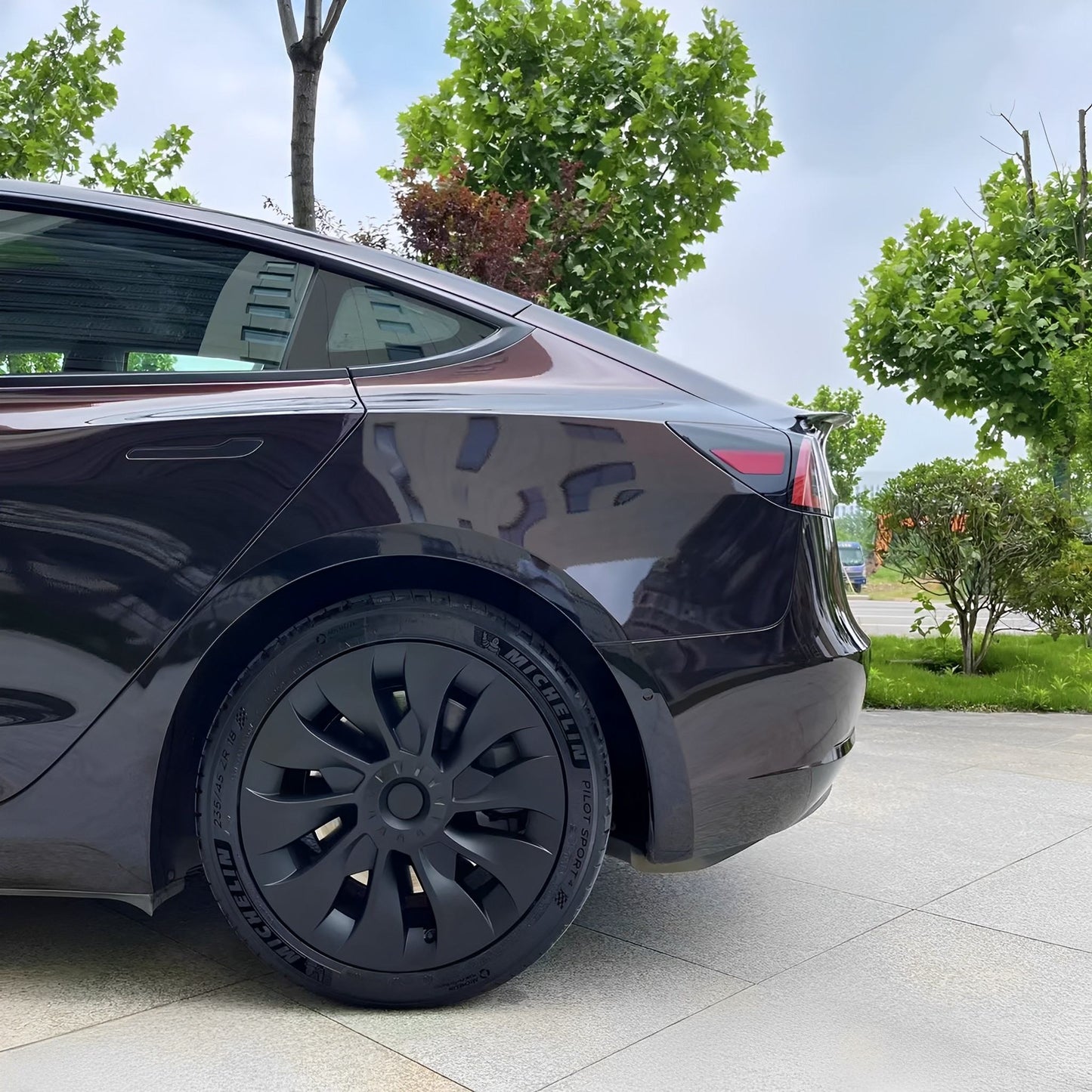 Hubcaps For Tesla Model 3 18'' Aero Wheels Symmetrical & Uberturbine Style
